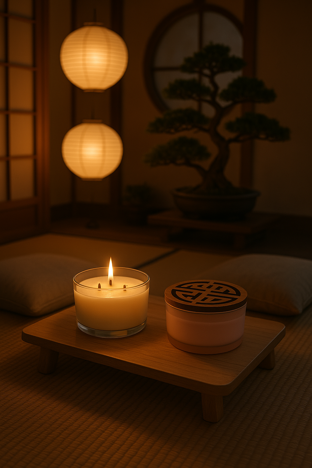 Bougie parfumée 900 g mèche bois