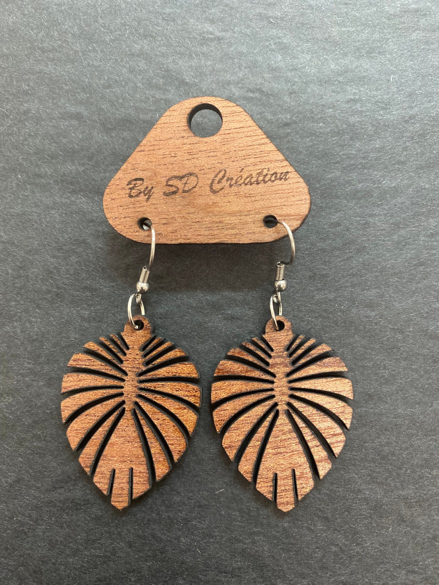 Boucles d'oreilles "Feuille"