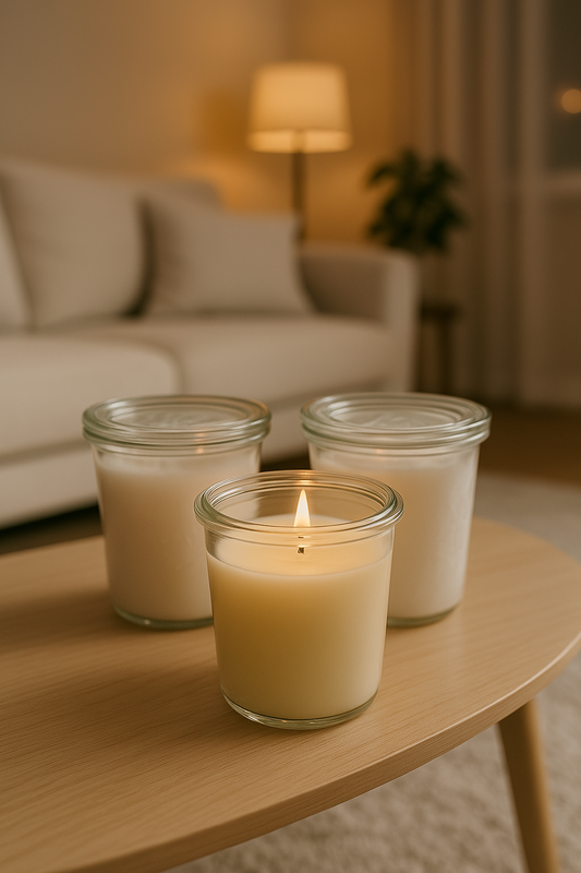 Bougie parfumée Weck 90g mèche coton